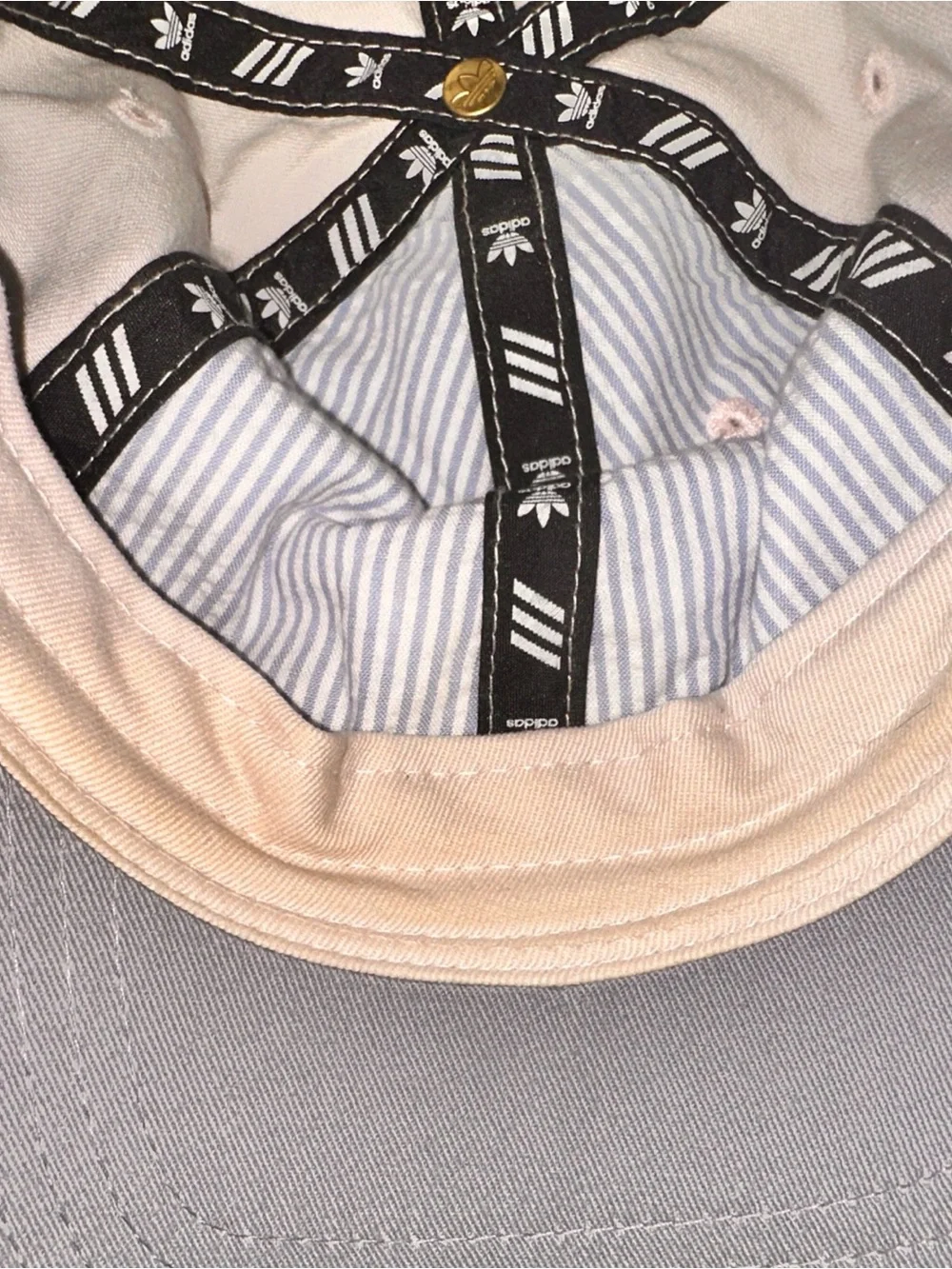 adidas Originals Women's Relaxed Fit Cap Adjustable Strapback Beige Hat